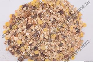 Photo Texture of Oatmeal with Dried Fruit 0001